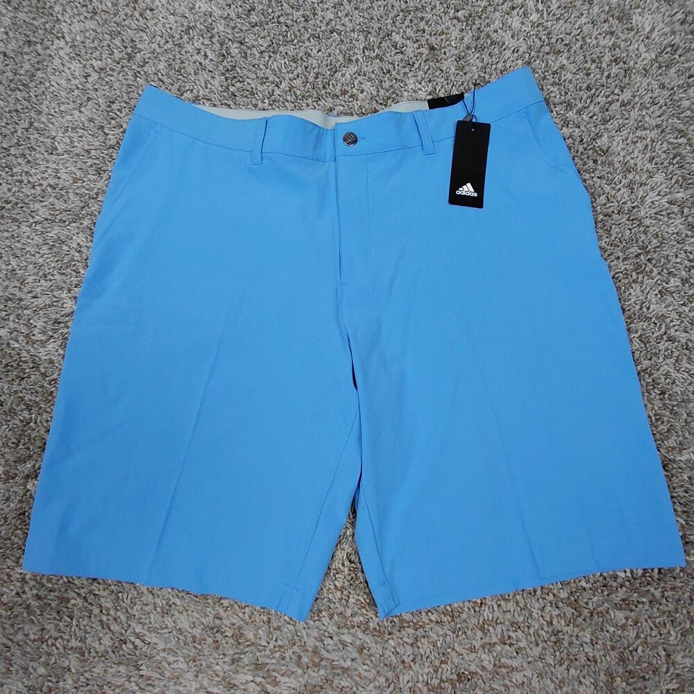NEW Adidas Ultimate 365 Golf Shorts Mens 38 Sky Blue Stretch Performance